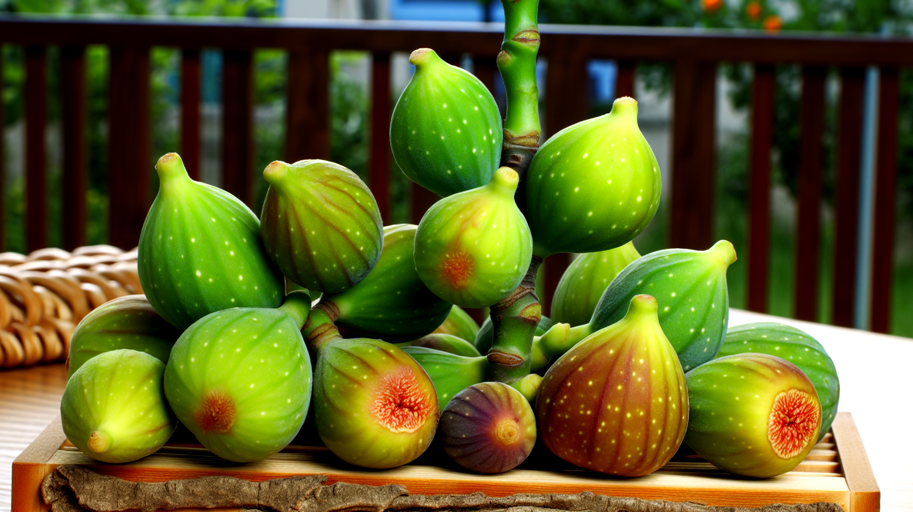 Fichi alberi prato"